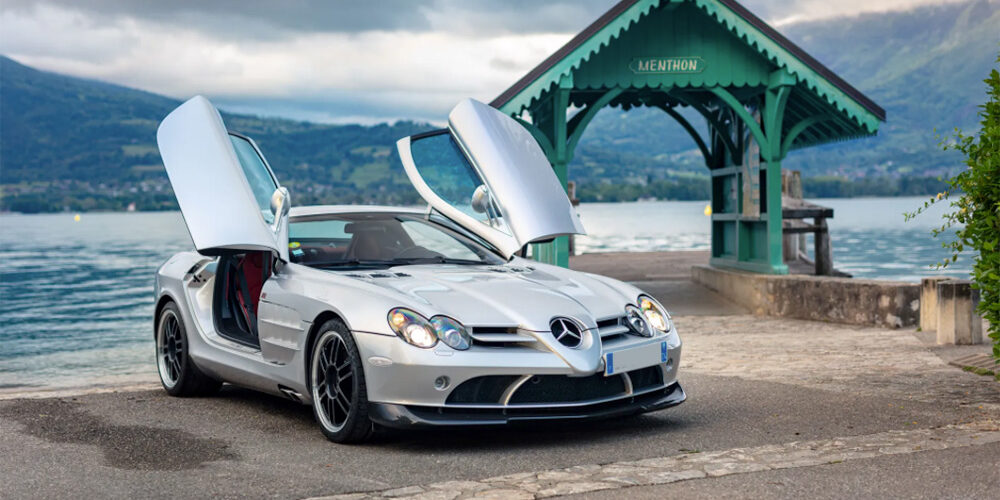 silver mercedes mclaren slr 722